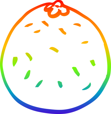 gökkuşağı gradyan çizimi bir insan tarafından çizilmiş turuncu turuncu çizgi