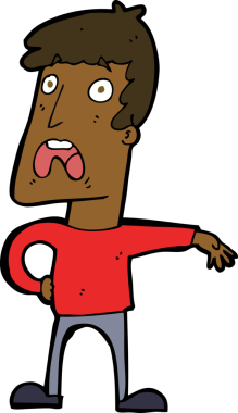 Bir insan tarafından çizilmiş, şikayet eden bir karikatür.