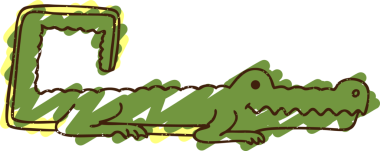 Bir insan tarafından çizilmiş Timsah Tebeşiri