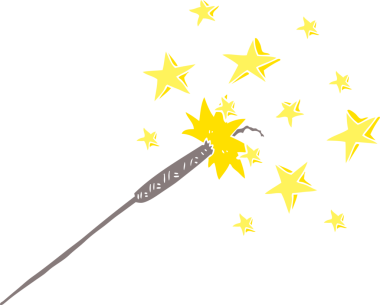 Bir insan tarafından çizilmiş havai fişeğin düz renk çizimi