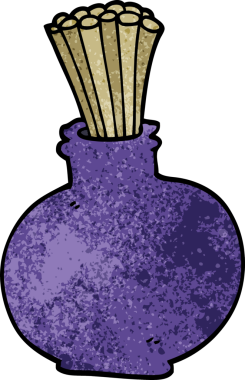 Bir insan tarafından çizilmiş karalama kavanozu.