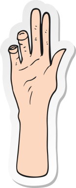 Bir insan tarafından çizilmiş bir çizgi filmin çıkartması.