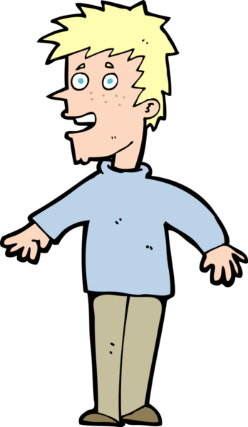 Bir insan tarafından çizilmiş mutlu çocuk çizgi filmi.