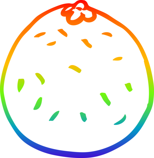 gökkuşağı gradyan çizimi bir insan tarafından çizilmiş turuncu turuncu çizgi