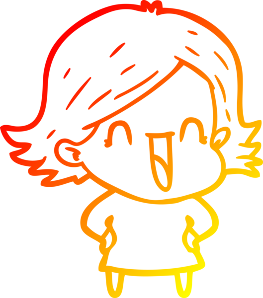 Bir insan tarafından çizilmiş gülen bir karikatür çizimi.