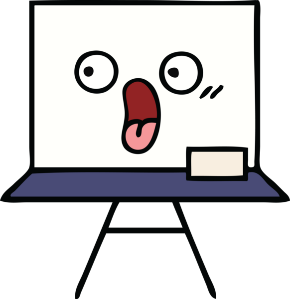 Bir insan tarafından çizilmiş beyaz bir karikatür.