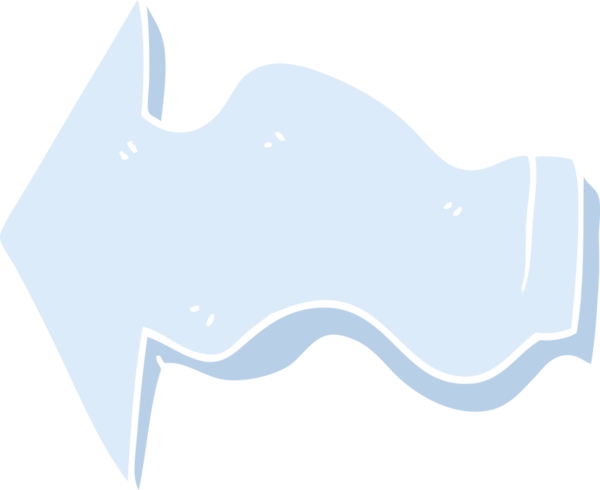 Bir insan tarafından çizilmiş karalama işaretli ok