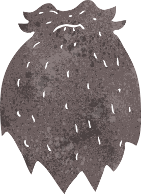 Bir insan tarafından çizilmiş sahte sakal.