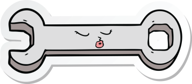 Bir insan tarafından çizilmiş çizgi film anahtarının çıkartması.