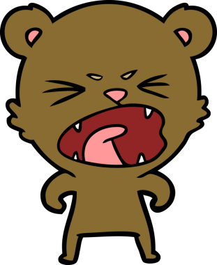 Bir insan tarafından çizilmiş bir çizgi film karakteri.