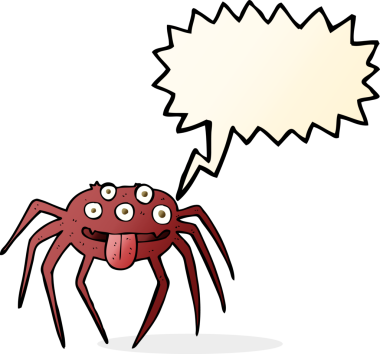 Bir insan tarafından çizilmiş iğrenç bir cadılar bayramı karikatürü.