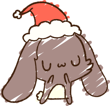 Bir insan tarafından çizilen Şen Tavşan Tebeşiri