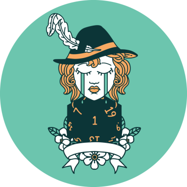 Bir insan tarafından çizilmiş insan ozan karakteri simgesi