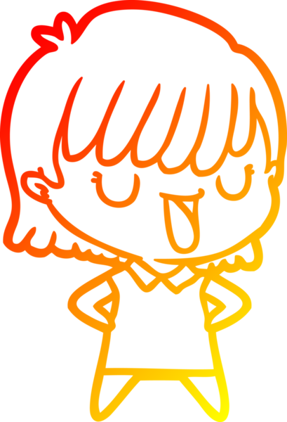 Bir insan tarafından çizilmiş bir karikatür kadın çizimi