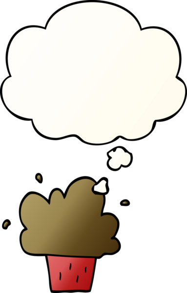 Düşünce baloncuklu çizgi film keki bir insan tarafından çizilmiş.