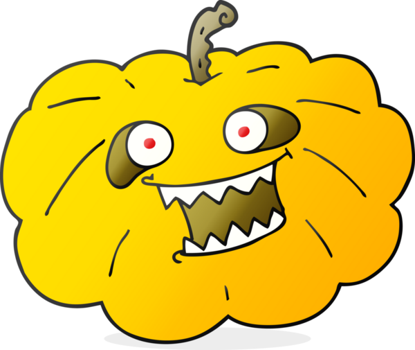 Bir insan tarafından çizilmiş cadılar bayramı balkabağı karikatürü