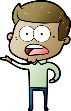 Bir insan tarafından çizilmiş bir karikatür.