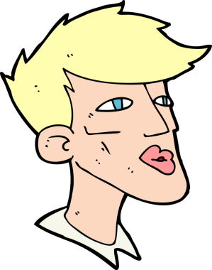 Bir insan tarafından çizilmiş erkek model.