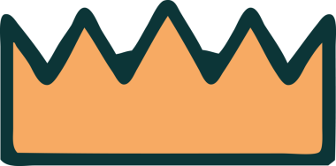 Bir insan tarafından çizilmiş bir tacın ikonik dövme şekli