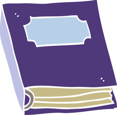 bir insan tarafından çizilmiş mor çizgi roman