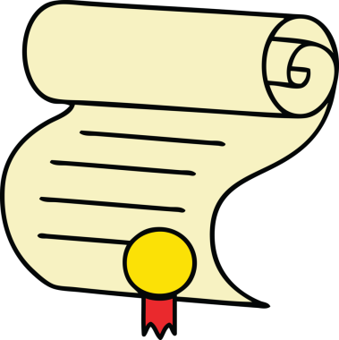 Bir insan tarafından çizilmiş önemli bir belgenin sevimli karikatürü