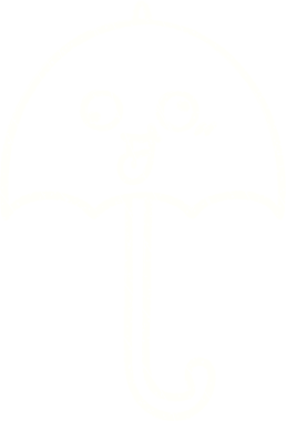 Bir insan tarafından çizilen Şemsiye Tebeşiri