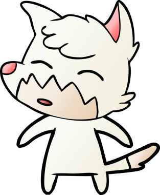 bir insan tarafından çizilmiş tilki çizgi filmi