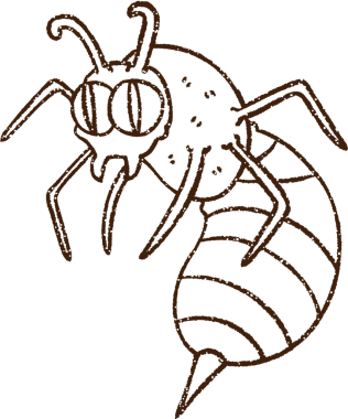 Bir insan tarafından çizilen eşekarısı kömürü