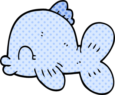 Bir insan tarafından çizilmiş karalama balığı.