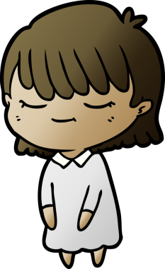 Bir insan tarafından çizilmiş karikatür kadın.