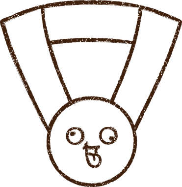 Bir insan tarafından çizilen Altın Madalya Kömür