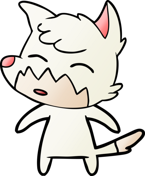 bir insan tarafından çizilmiş tilki çizgi filmi