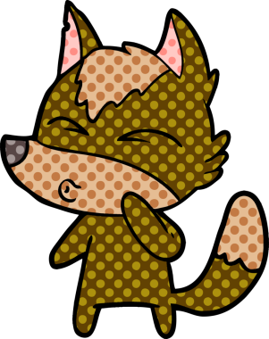 Bir insan tarafından çizilmiş bir kurt düdüğü.