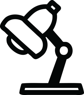 bir insan tarafından çizilmiş iş lambası simgesi