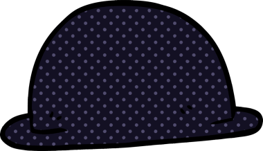 Bir insan tarafından çizilmiş karalama şapka.