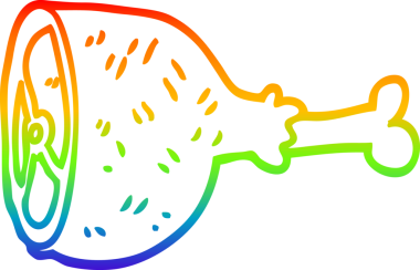 Bir insan tarafından çizilmiş iyi pişmiş et karikatürünün çizimi.