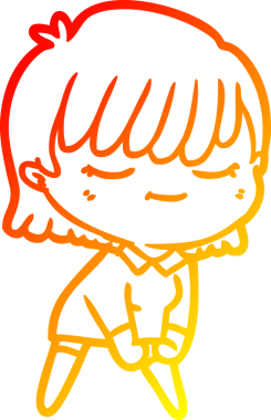 Bir insan tarafından çizilmiş bir karikatür kadın çizimi