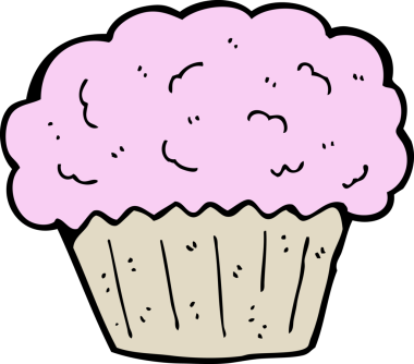 Bir insan tarafından çizilmiş bir kek.