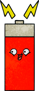 Bir insanın çizdiği pilin retro grunge desen karikatürü