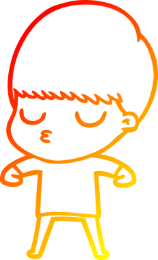 İnsan tarafından çizilmiş bir çizgi film karakteri çizimi.