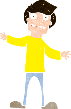 Bir insan tarafından çizilen karikatür adamı şaşırttı