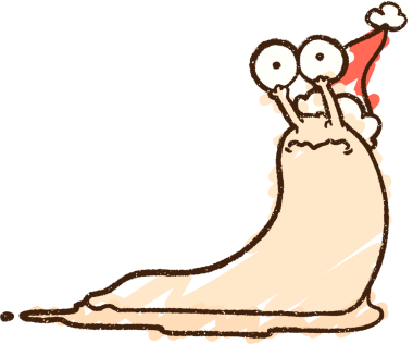 Bir insan tarafından çizilen neşeli sümüklü böcek tebeşiri.