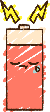 Bir insan tarafından çizilen Elektrikli Pil Tebeşiri