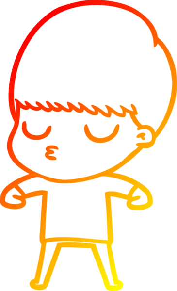 İnsan tarafından çizilmiş bir çizgi film karakteri çizimi.