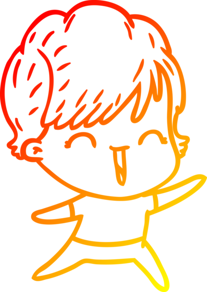 Bir insan tarafından çizilmiş gülen bir karikatür çizimi.