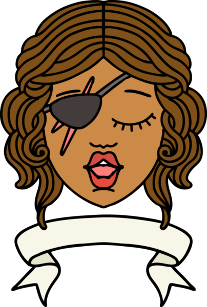 Retro Dövme Tarzı İnsan Rogue karakteri Bir insan tarafından çizilmiş pankartıyla