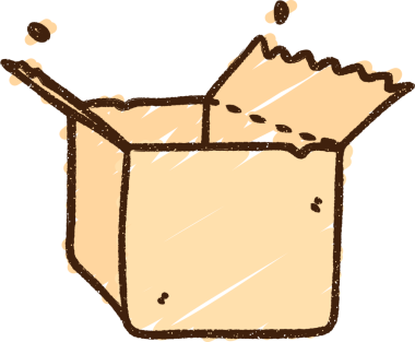 Bir insan tarafından çizilmiş Kutu Tebeşirini Aç