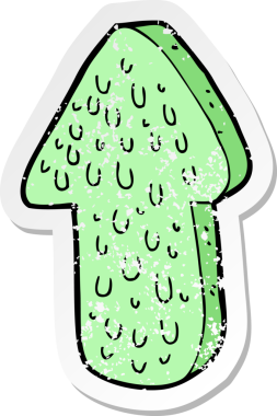 Bir insan tarafından çizilmiş sümüksü bir çizgi filmin gerilimli yapıştırması.