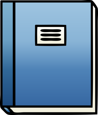 Bir insan tarafından çizilmiş çalışma kitabının gölgeli çizgi filmi.