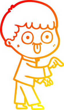 Bir insan tarafından çizilmiş çizgi film karakteri.